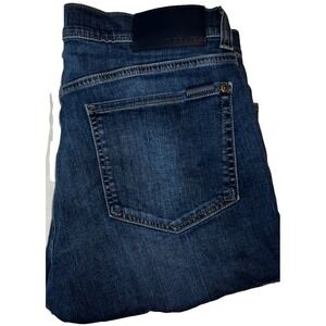 Fidelity Blue Denim Men's Stretch Jeans Torino 36 x 30‎ Dark Wash Slim Straight